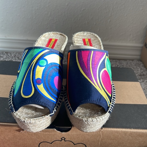 RESPOKE SALMA PLATFORM WEDGE ESPADRILLE SLIDE SANDALS - Picture 5 of 10